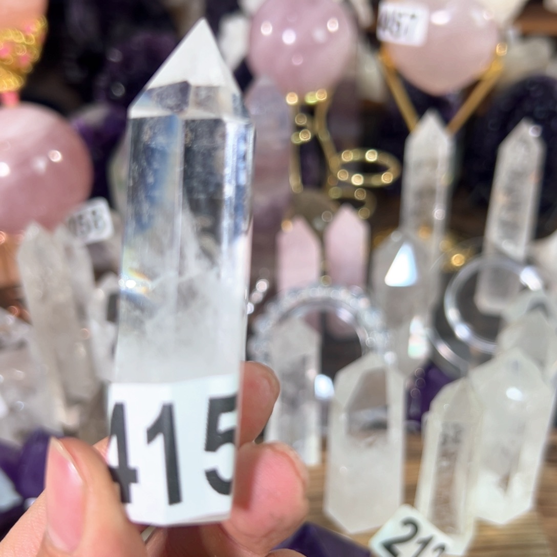 水晶天然水晶，默认微瑕未镶嵌