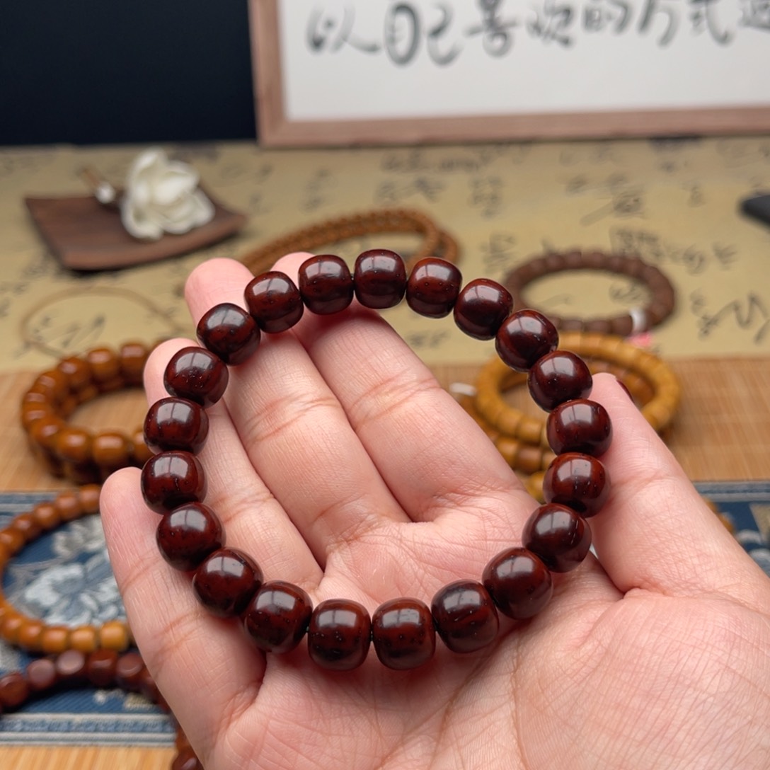 紫金鼠手串过*实心老型11➕