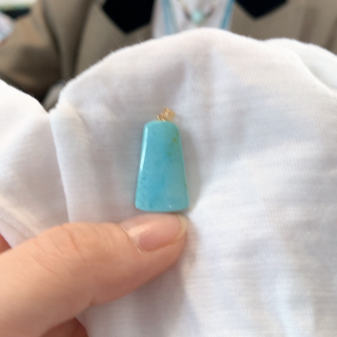 绿松石珠宝奇石足铂镶嵌