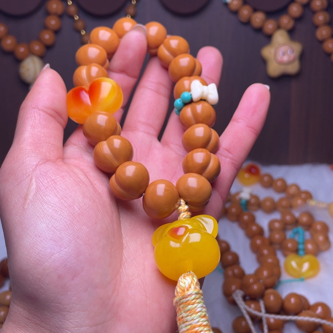 猴头核桃吊坠16手工柯基屁桃手持