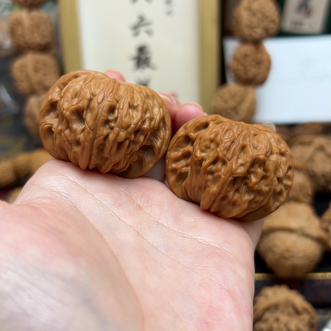 若***水把件文玩核桃42正磨