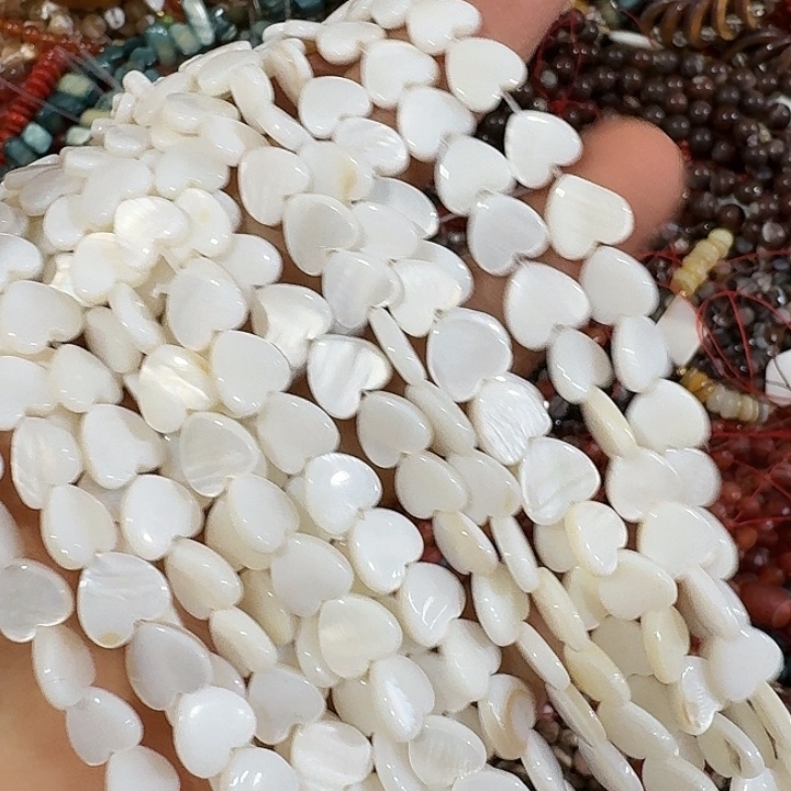 玛瑙/玉髓合金珠宝半成品一条8mm抛面爱心