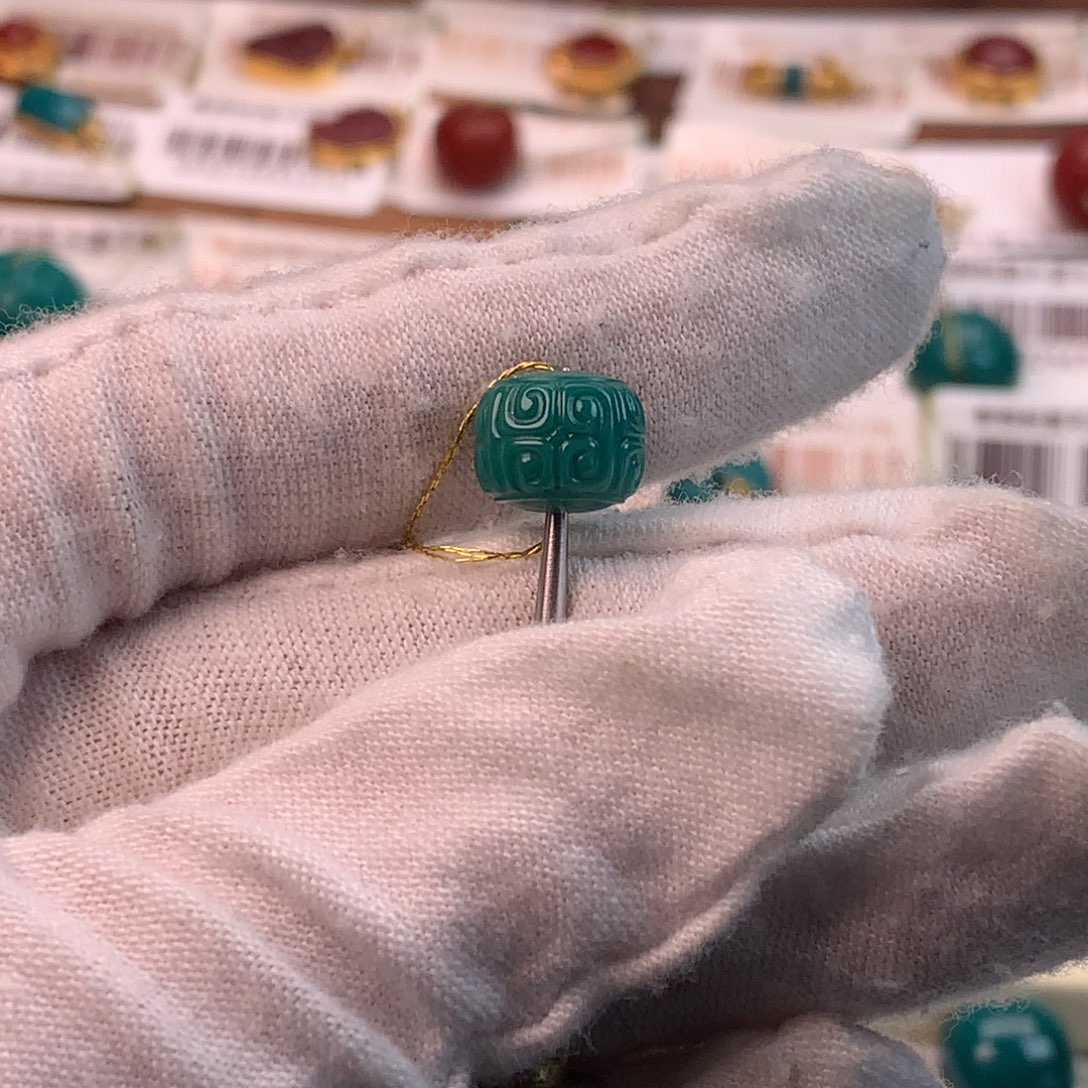 绿松石未镶嵌配饰蕊