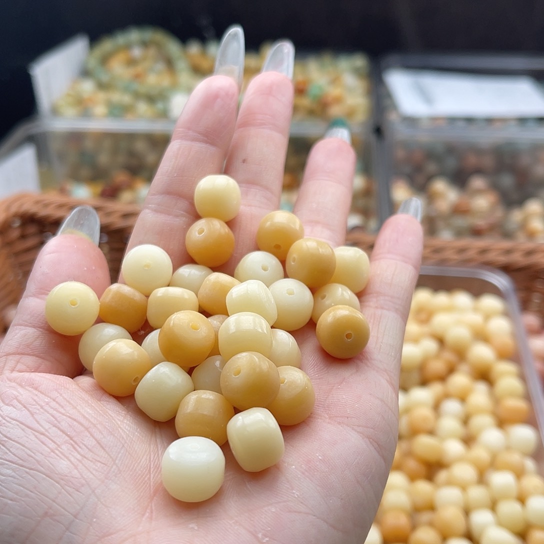 白玉菩提吊坠a12mm/50+50颗