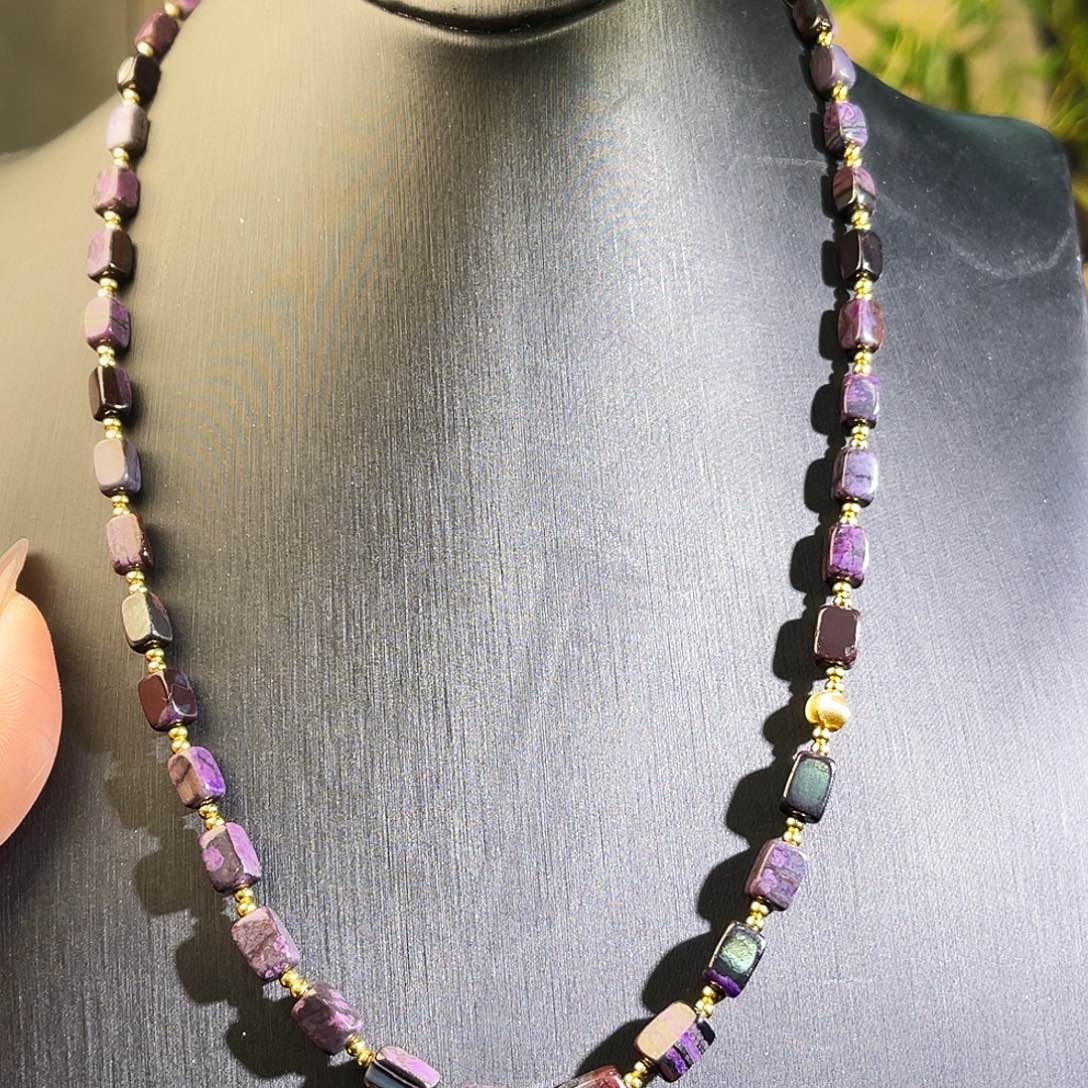 苏纪石（舒俱来）未镶嵌南非老矿料项链