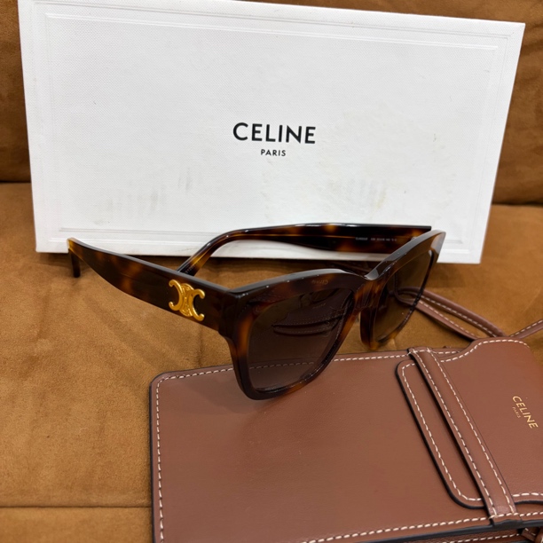 99新 Celine/思琳 棕色太阳镜墨镜（全套）