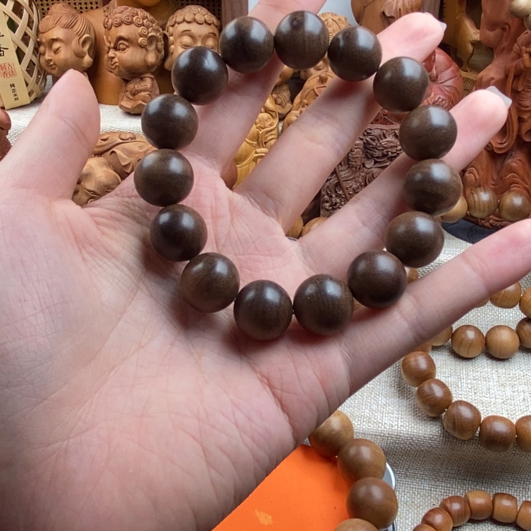 檀香木手串/手链迈索尔，老山檀香，焦糖1.5瑕疵福利