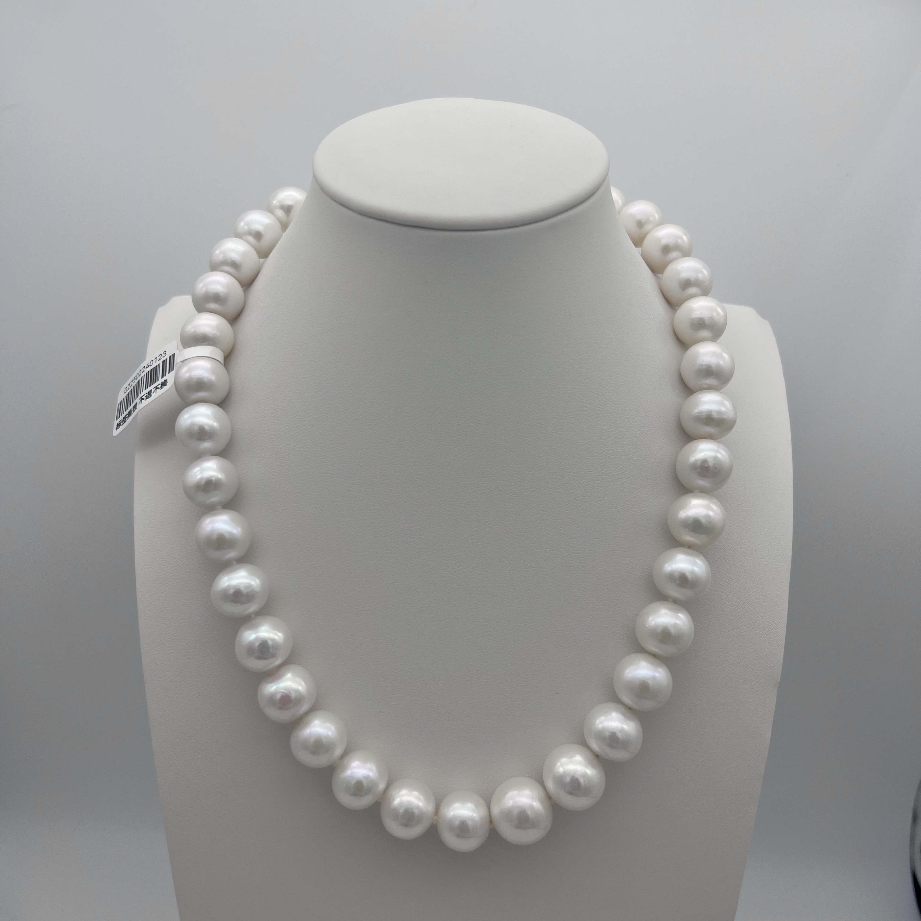 喜马拉雅白雪龙珠11-14mm全珠链-123