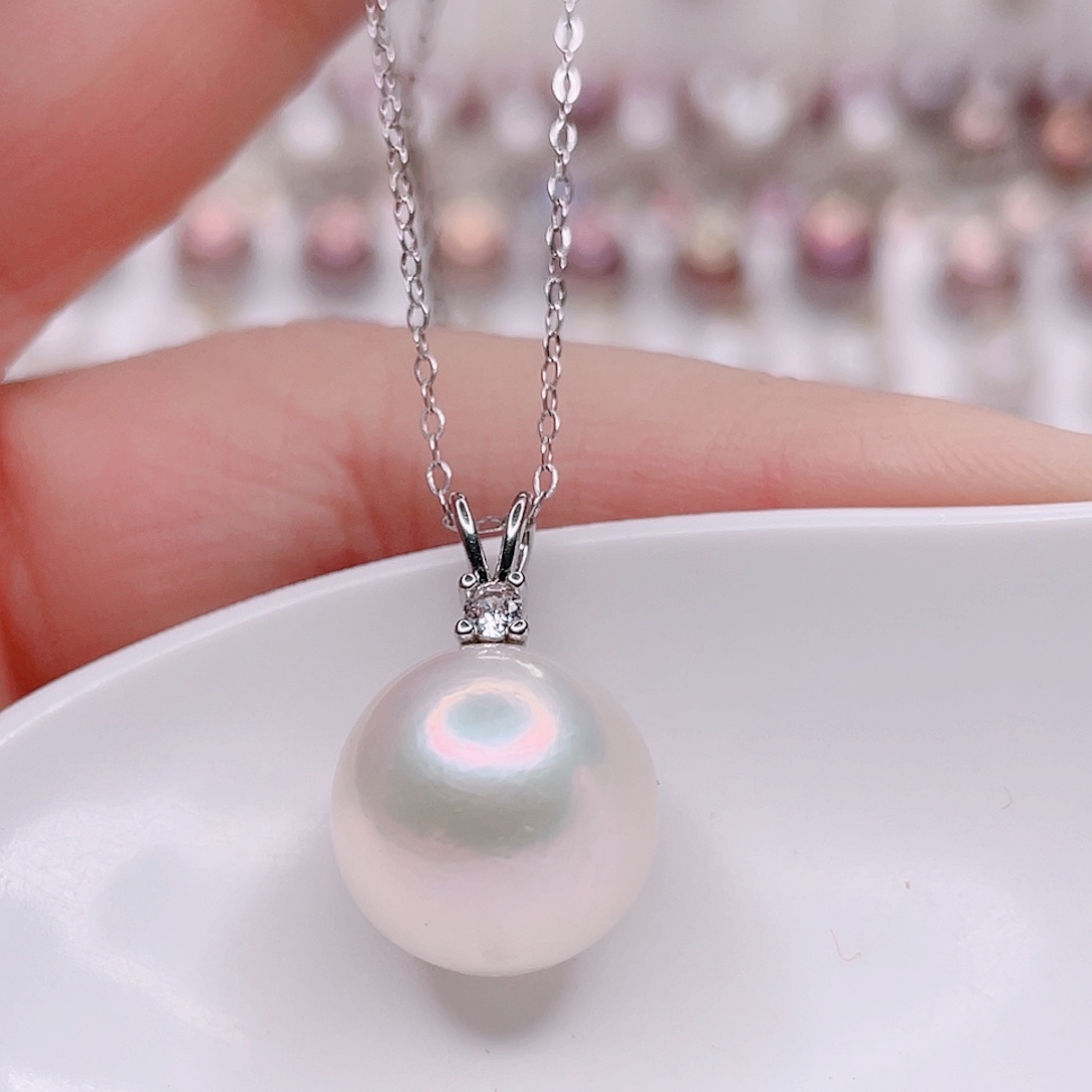 合金淡水珍珠吊坠(赠链)