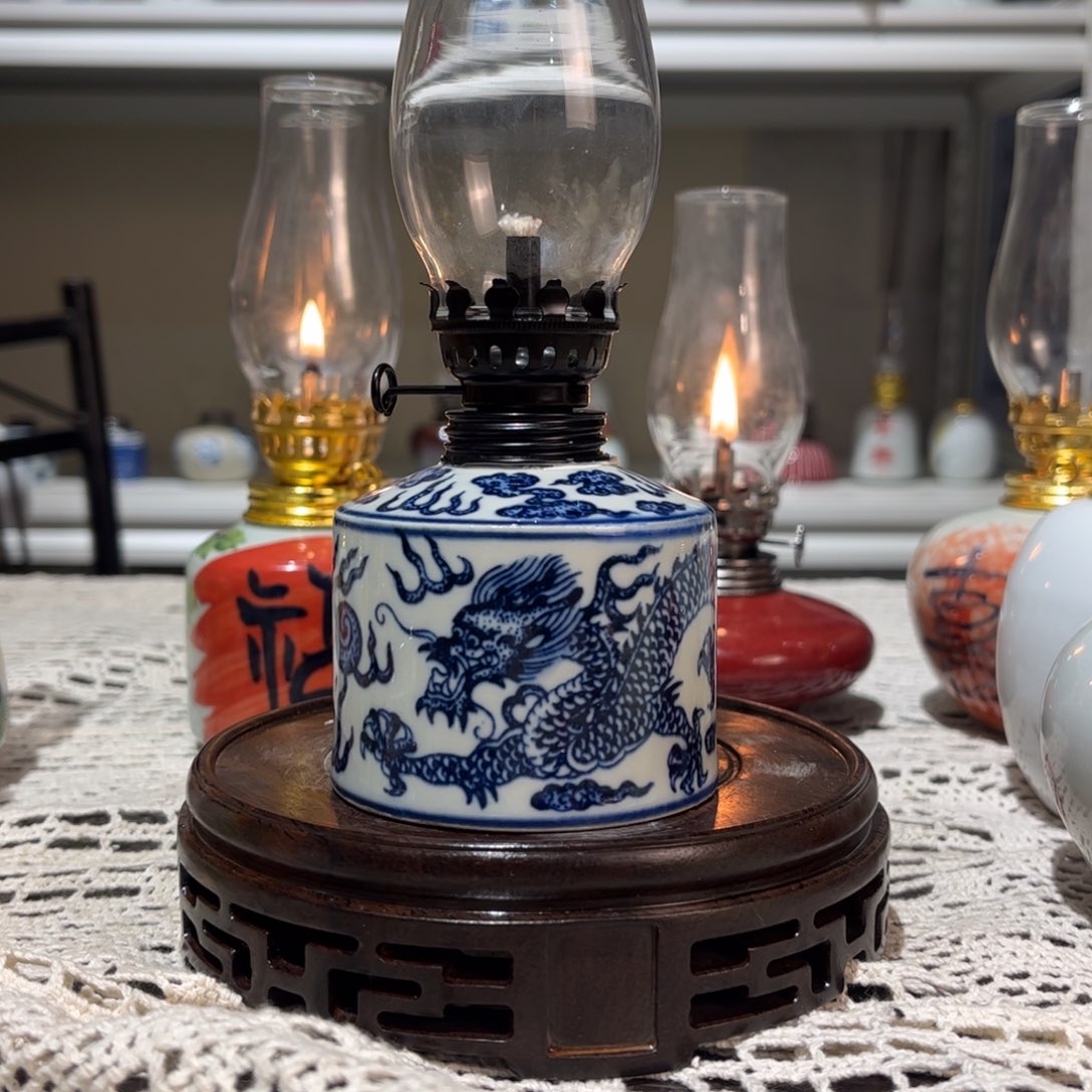 摆件景德镇陶瓷香薰灯