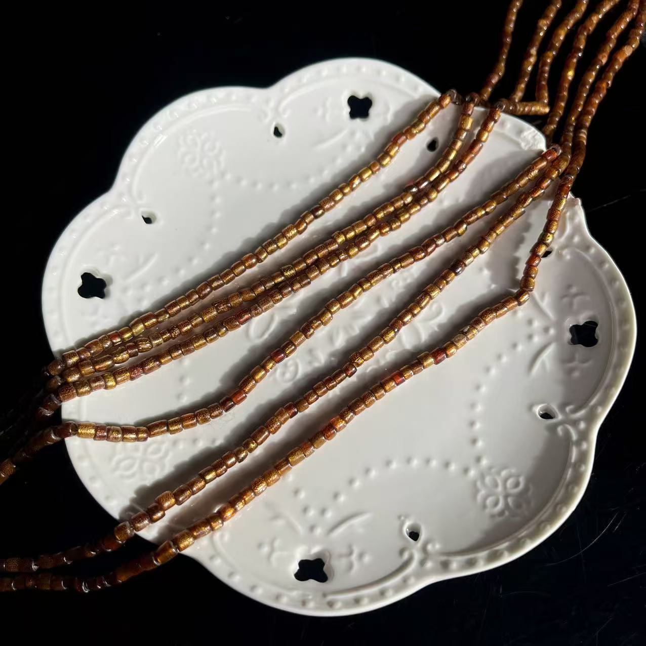 非金属树脂手链 【大鱼甄选】金色半成品3mm+MF57多样性发其一