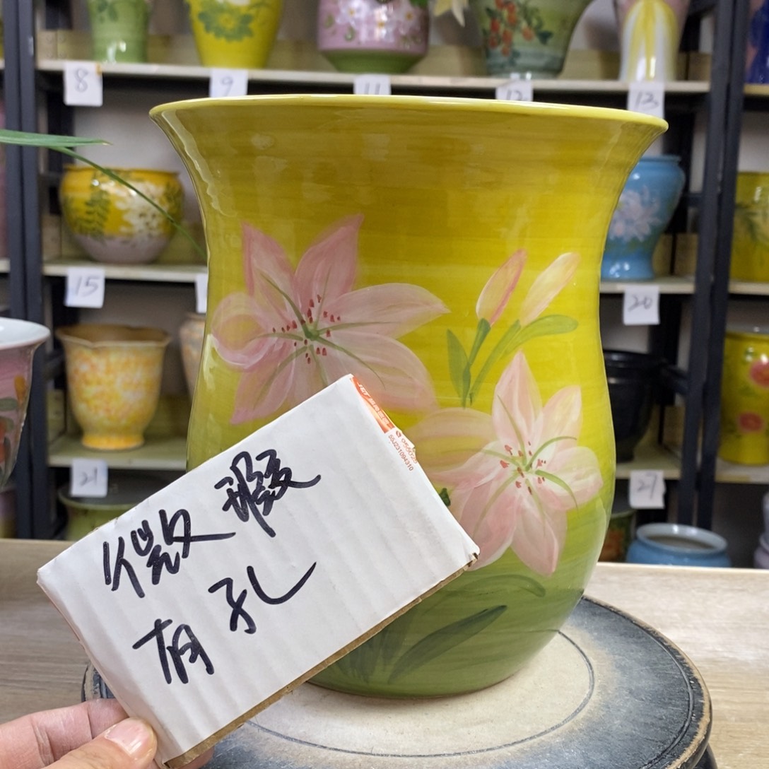 景德镇手工手绘陶瓷花盆