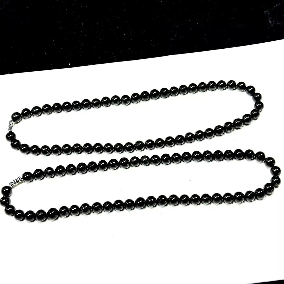 【WR】灵草血翳珀项链-约9mm（多样性发其一）