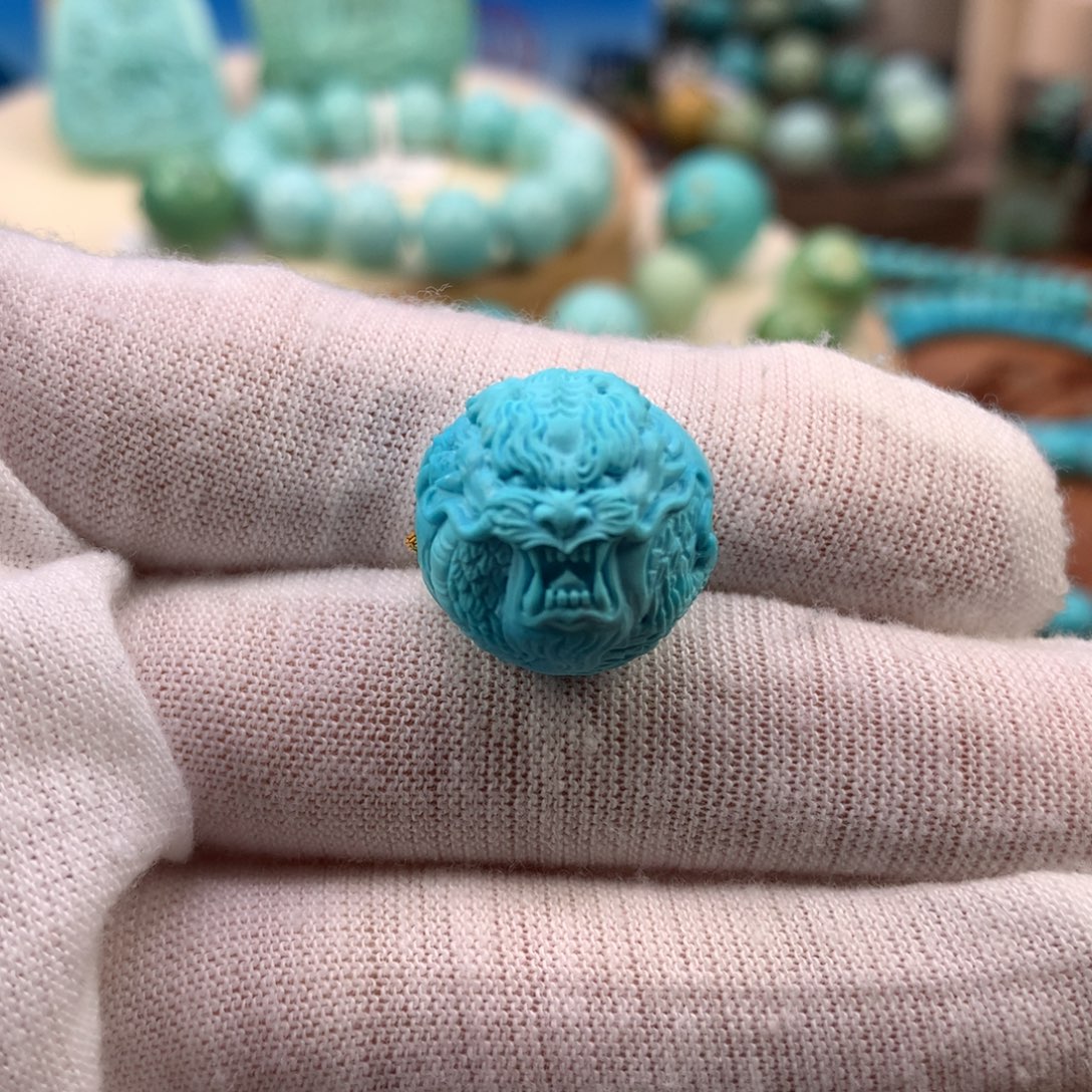 绿松石未镶嵌珠宝奇石16.8mm