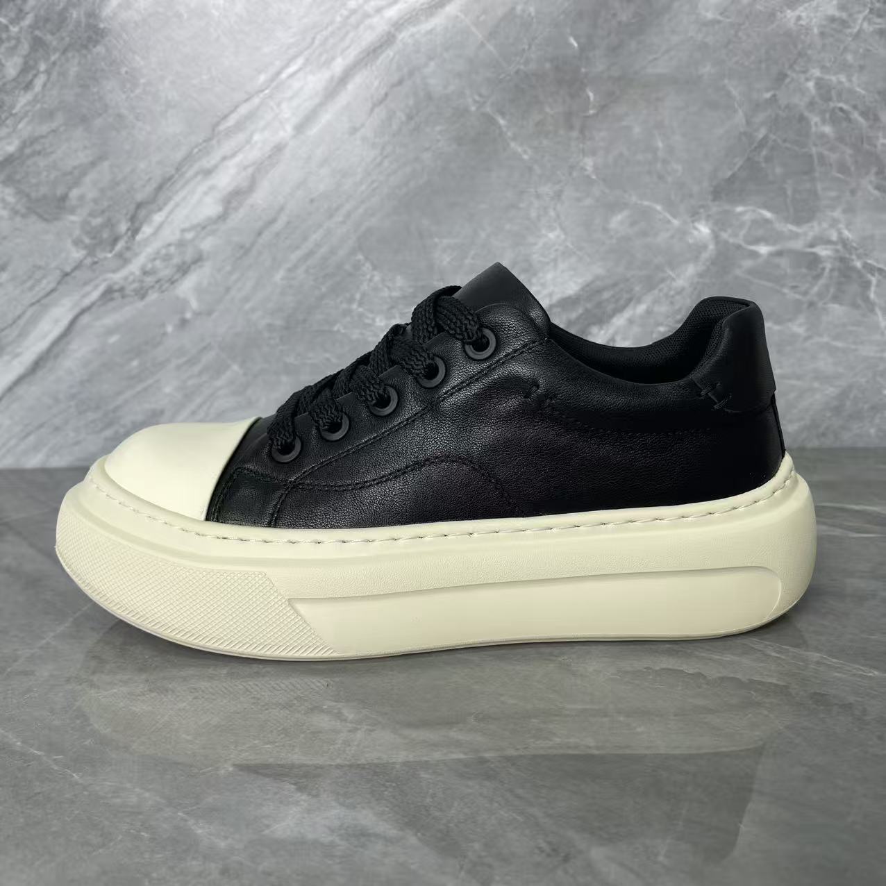 D13（黑色）头层牛皮男士欧版休闲男鞋