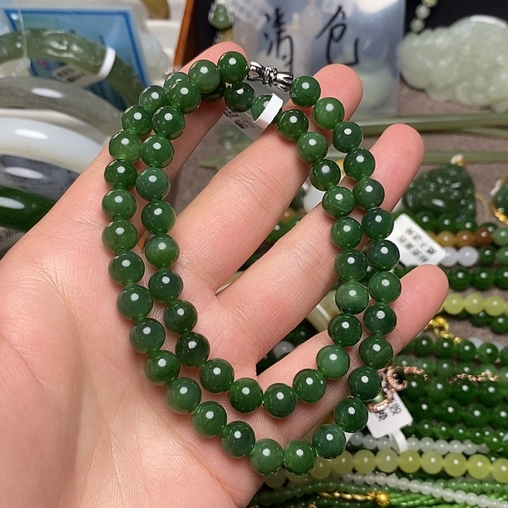 和田玉未镶嵌手链