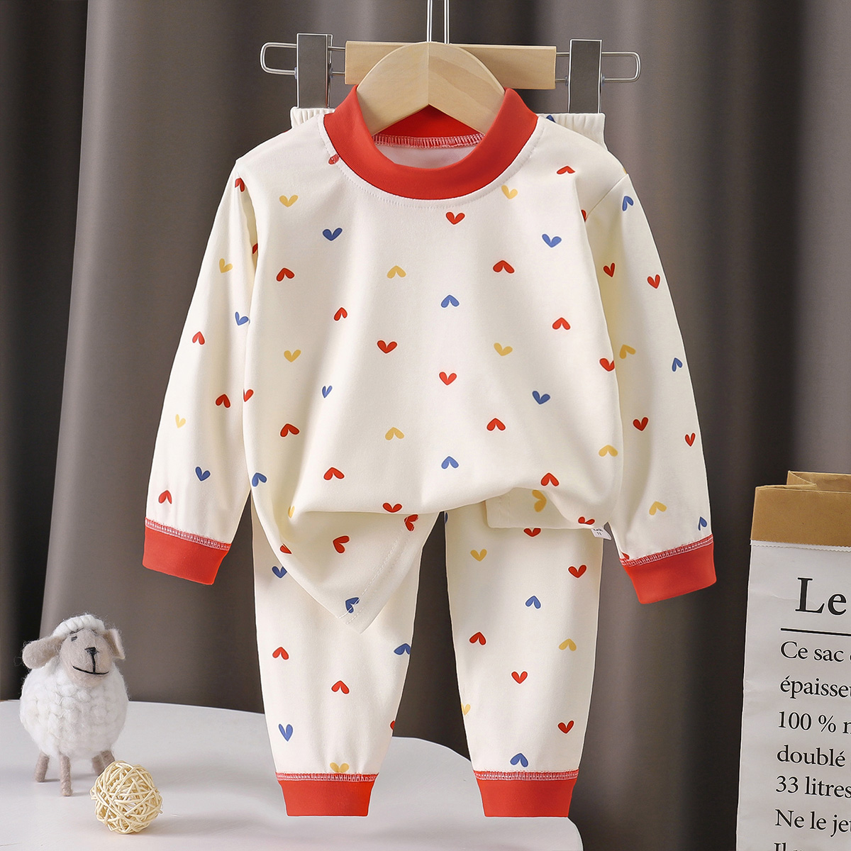 儿童内衣套装德绒男女童秋冬保暖睡衣家居服宝宝秋衣秋裤两件套