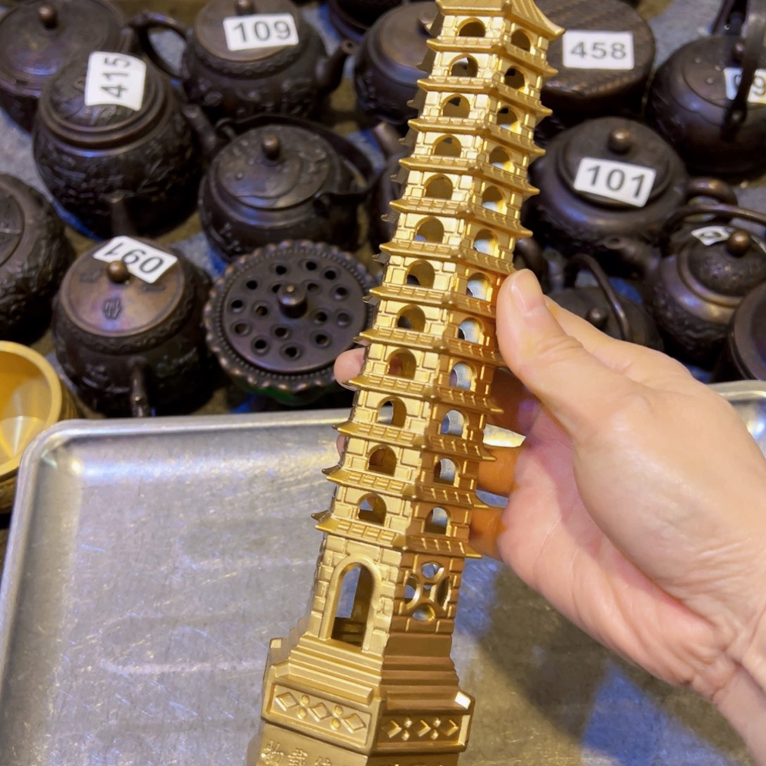 黄铜摆件，文房摆件