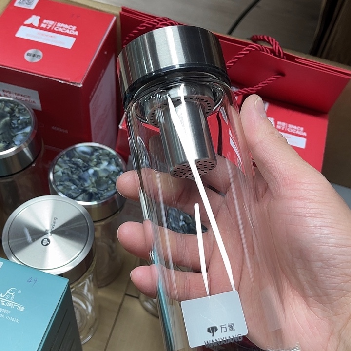 玻璃茶隔款万象420毫升单层