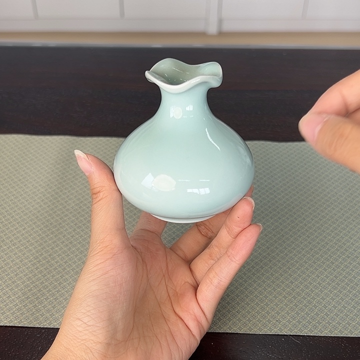 龙泉云间青瓷小米茶器