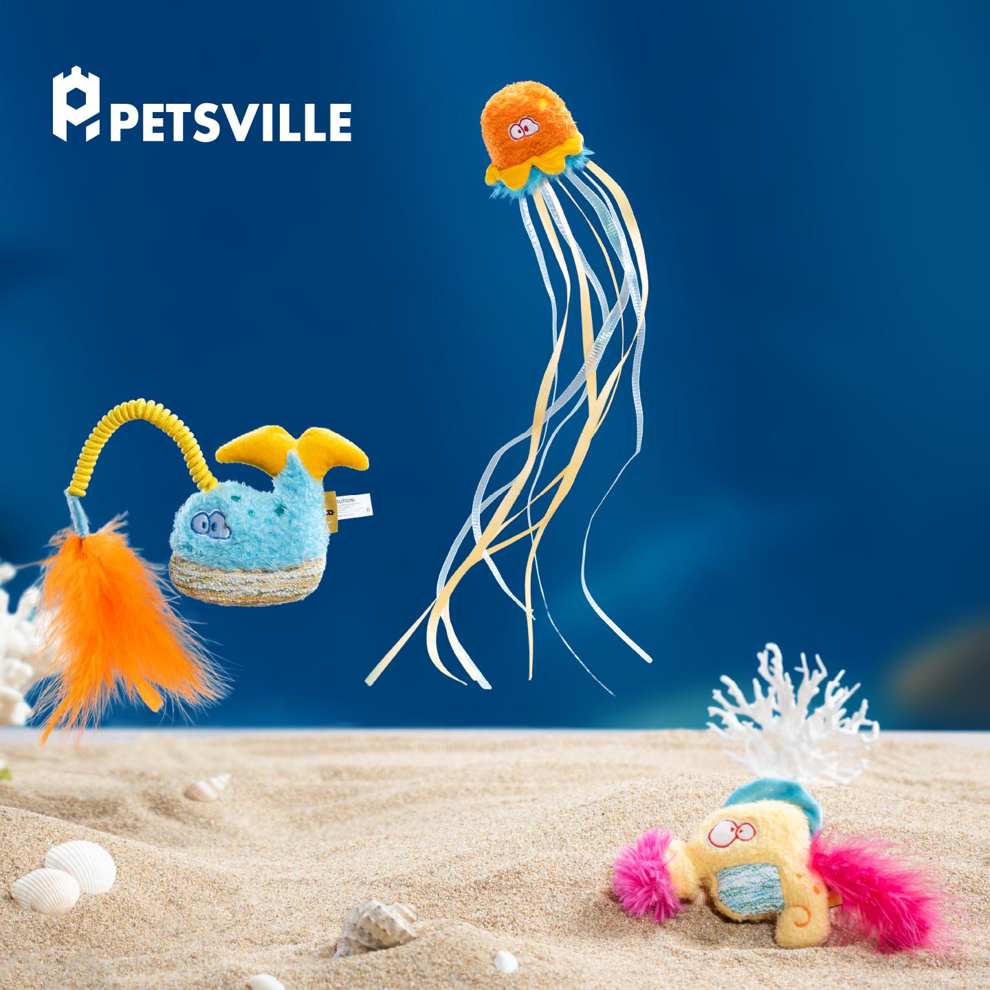 PETSVILLE/派思维琉璃海境系列-猫猫互动玩具