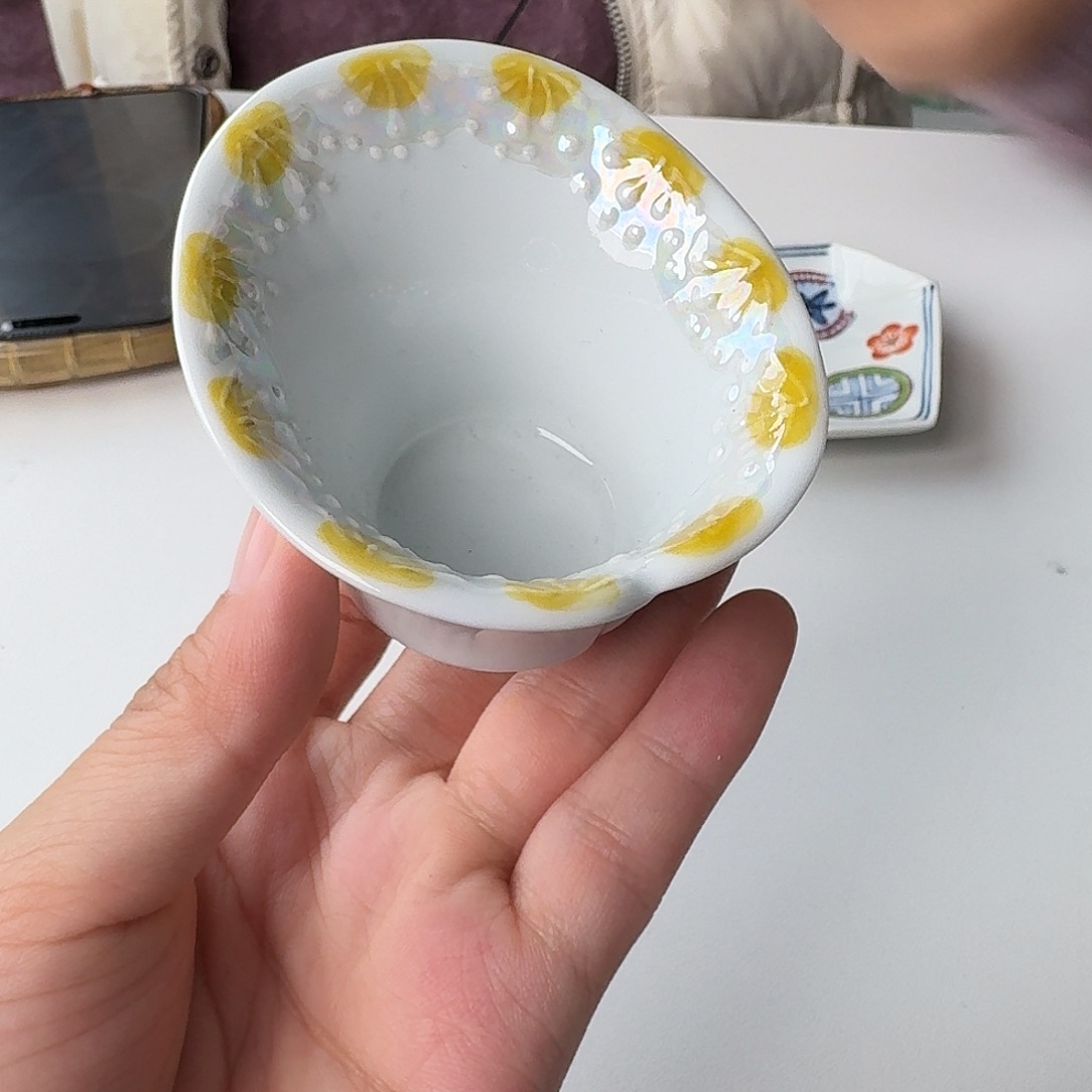 瓷片手作珍珠马蹄小钵