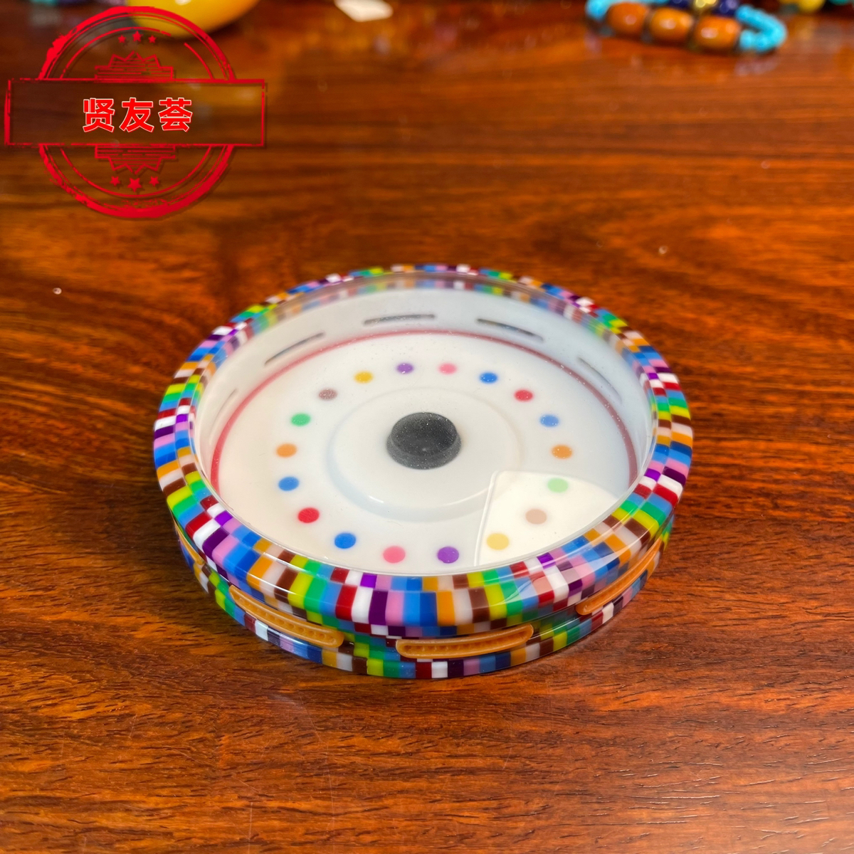 沪工大师万国十二色马赛克大万体竹蛉盒大黄盒虫具鸣虫盒95X25