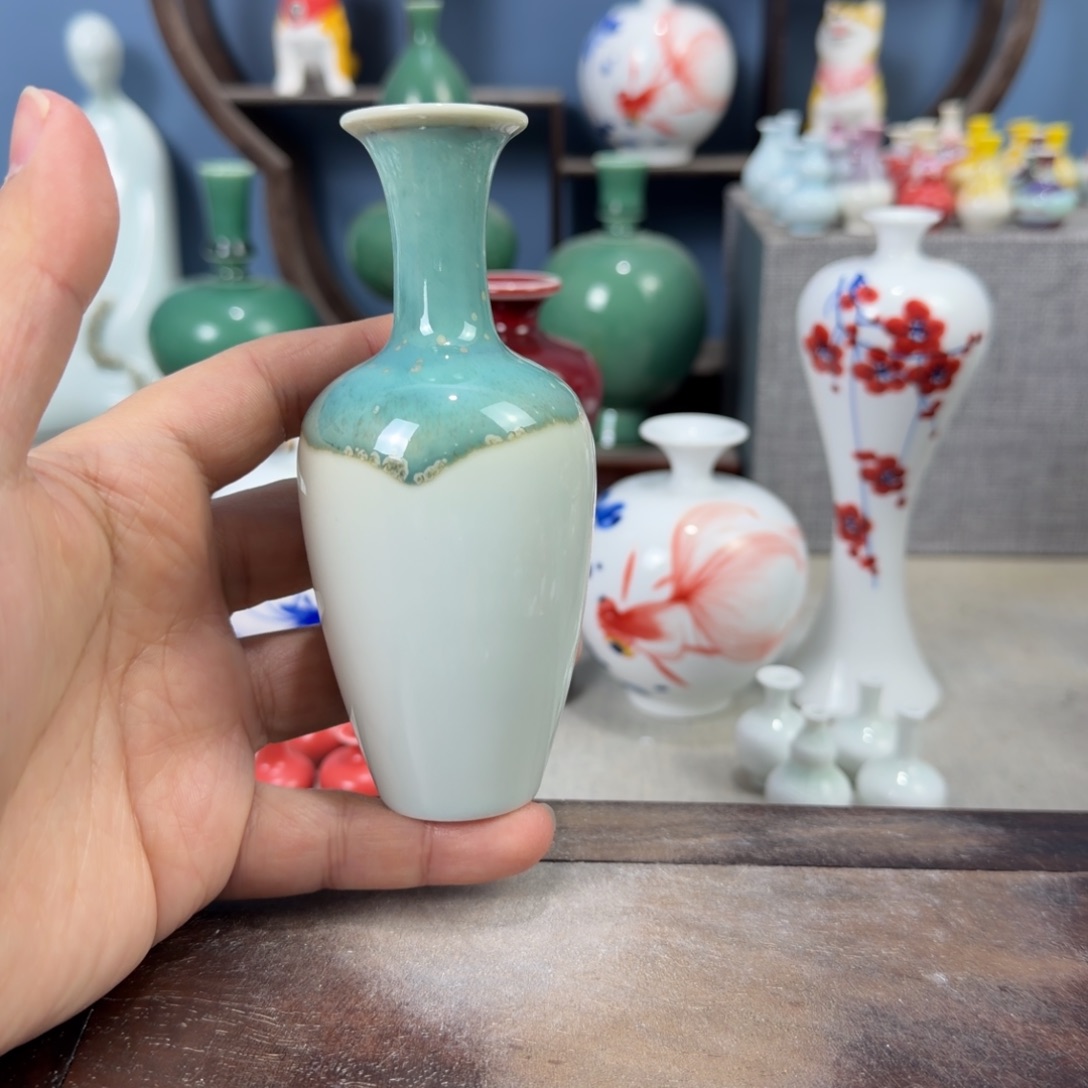 陶瓷手工小花器摆件