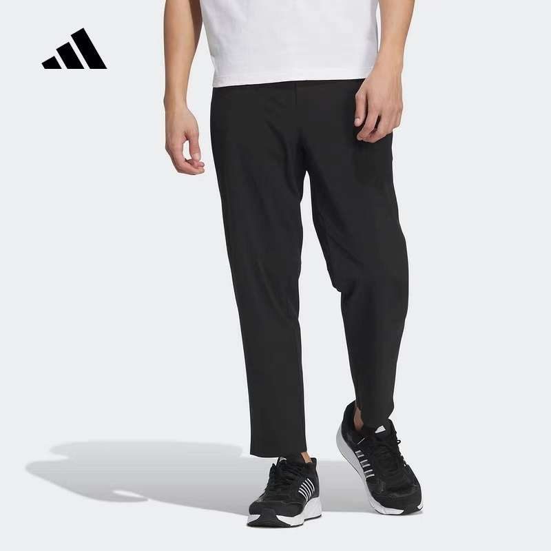 adidas/阿迪达斯夏男凉感修身运动休闲梭织长裤JD5229
