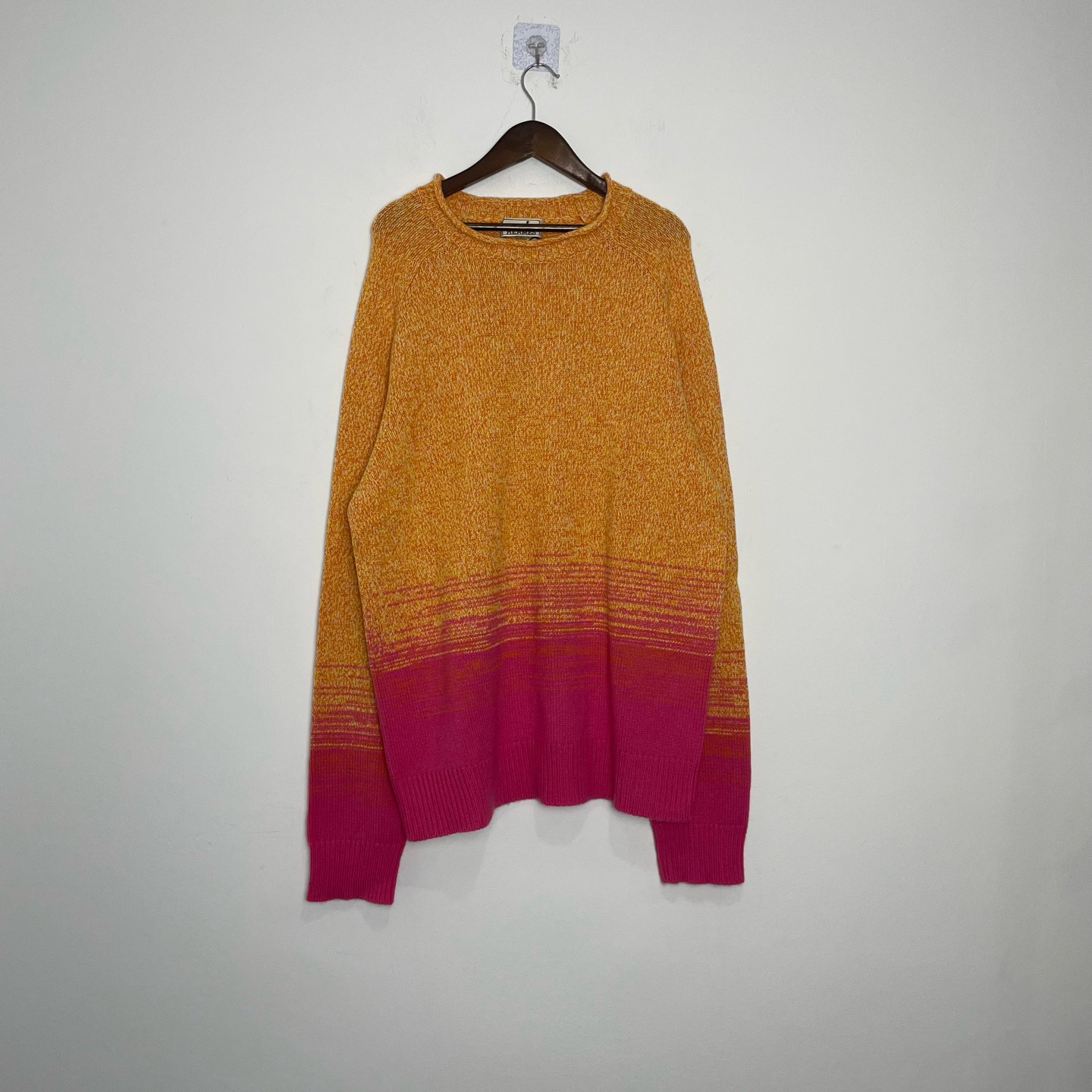 99新 Hermes/爱马仕 （vd）Mouline ombre秀款渐变色羊绒开衫