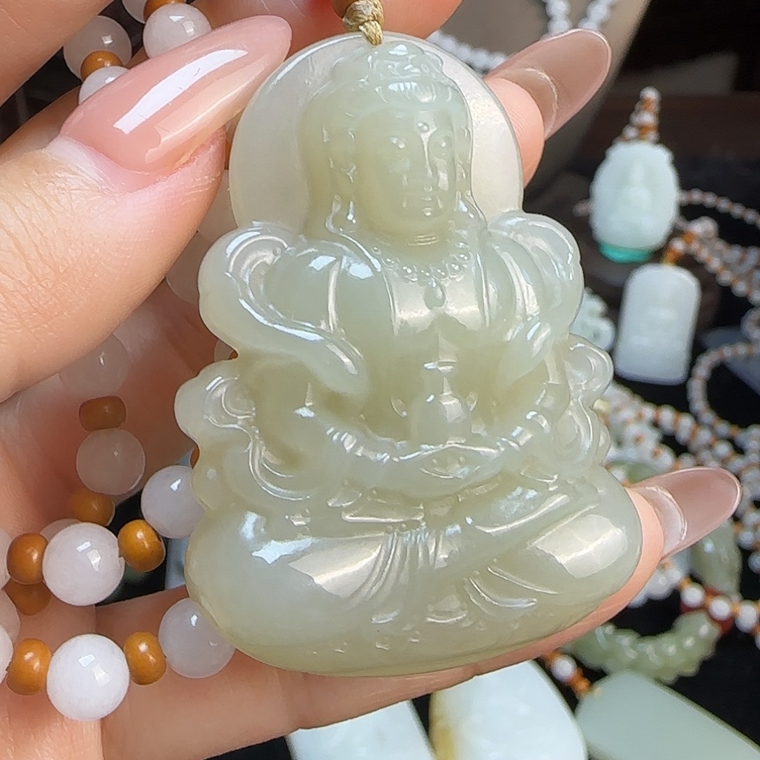 和田玉未镶嵌颈饰定制发货