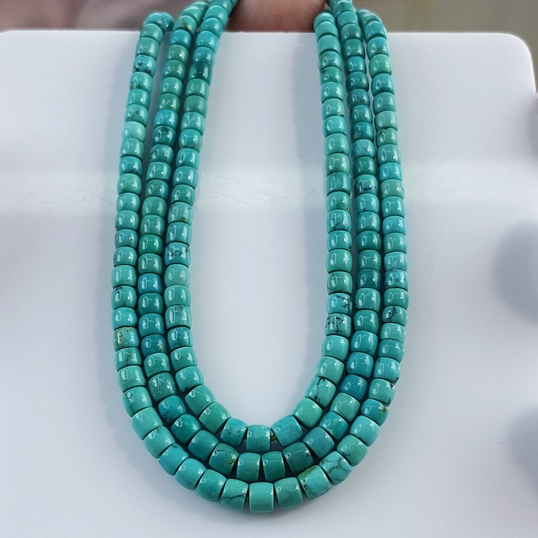 绿松石珠宝奇石未镶嵌4mm