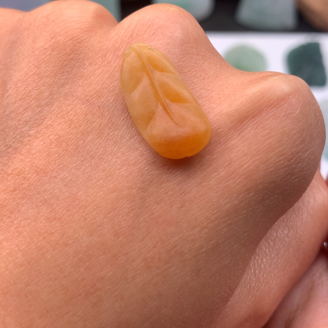 定制翡翠未镶嵌叶子