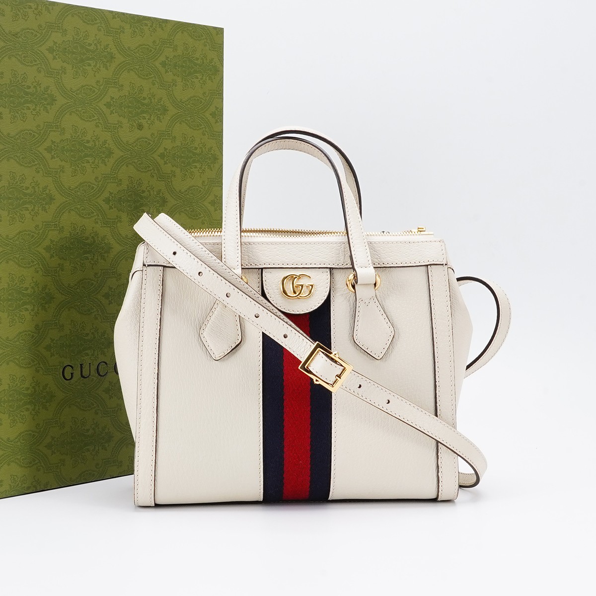 95新 GUCCI/古驰 【总仓】ophidia托特包小号/BG23000081