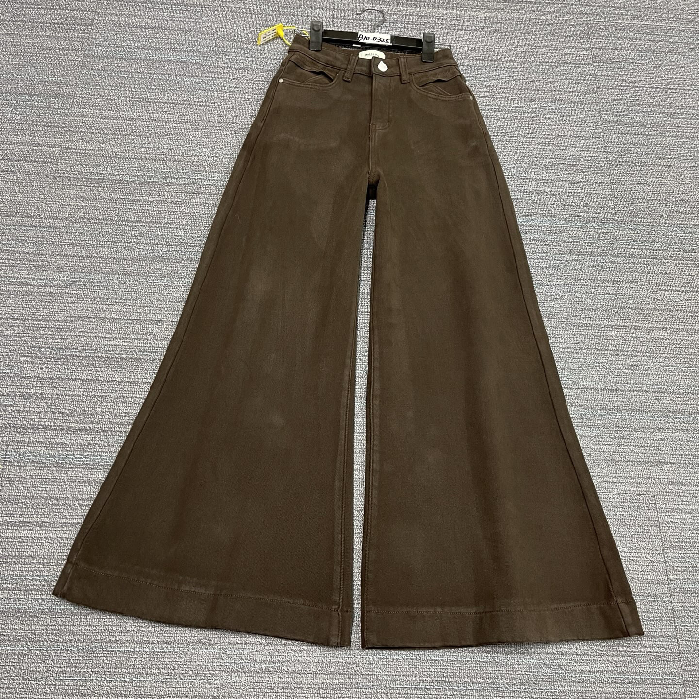 #B10-0325 加绒-厚绒 高品质 咖色超拉风大喇叭裤 高弹（不换退）