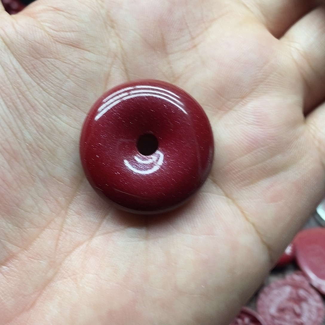 天然辰砂朱砂平安扣