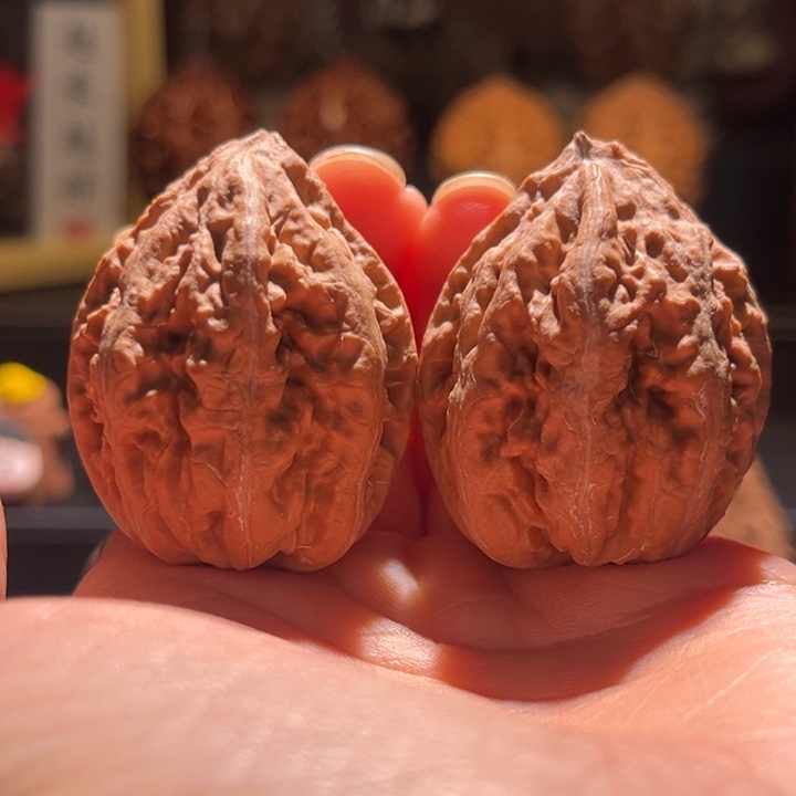 吊坠文玩核桃豆粒方印24