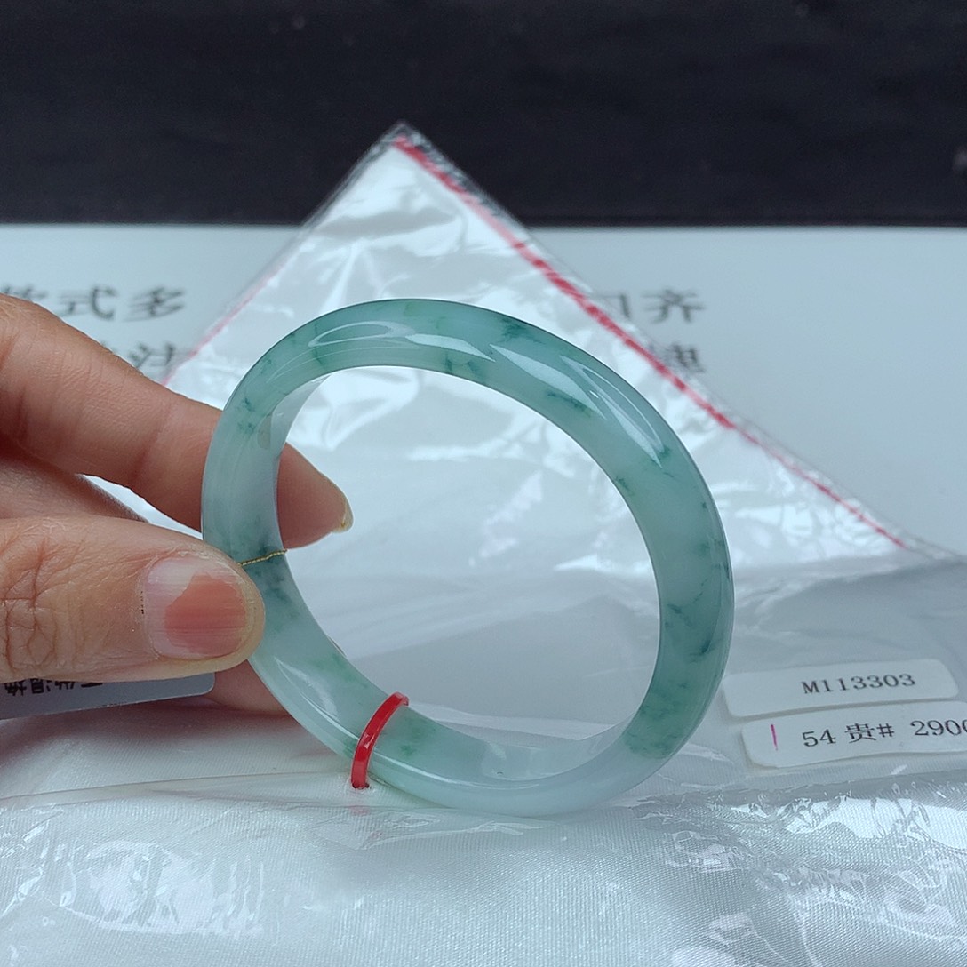 翡翠手镯未镶嵌54贵3303