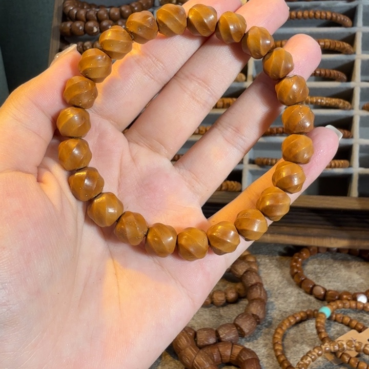 ****。紫金鼠手串10.1*9.3精品纯手实心咖黄皮喜炫