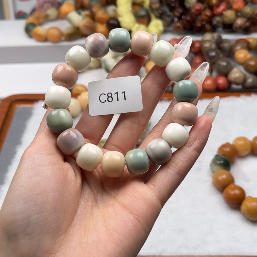 菩提根/象牙果吊坠t**?通货c811桶珠一串13mm