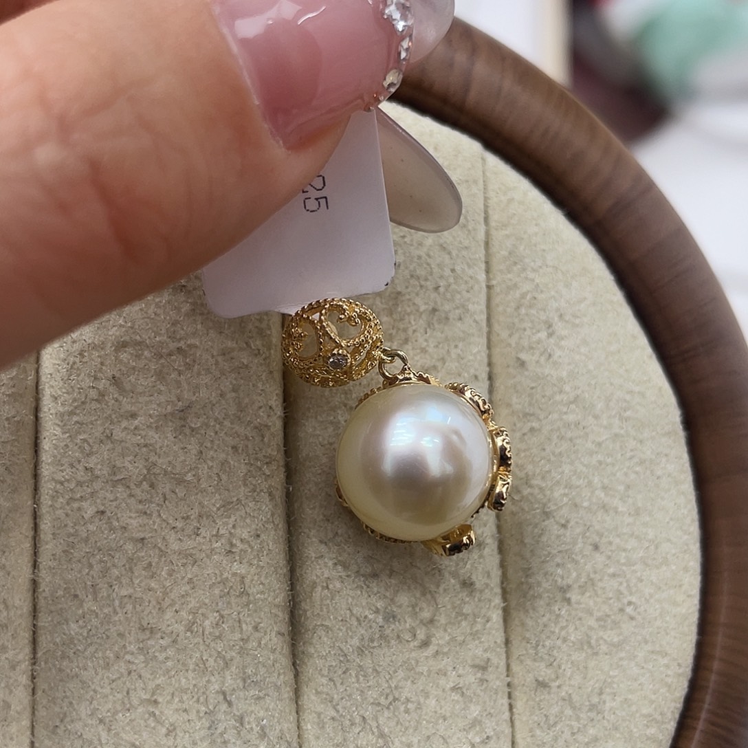 海水珍珠颈饰银S925镶嵌