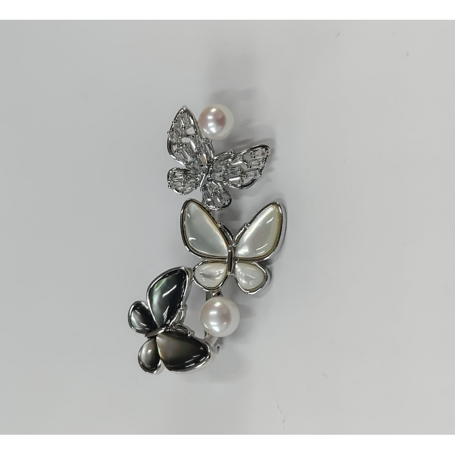 礼兰珠宝 淡水珍珠胸针5-6，6-7mm