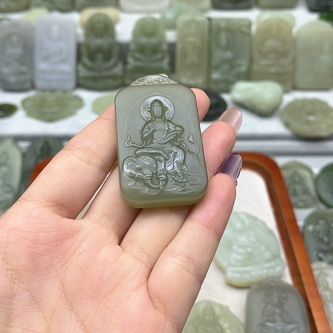 和田玉颈饰未镶嵌吉***福