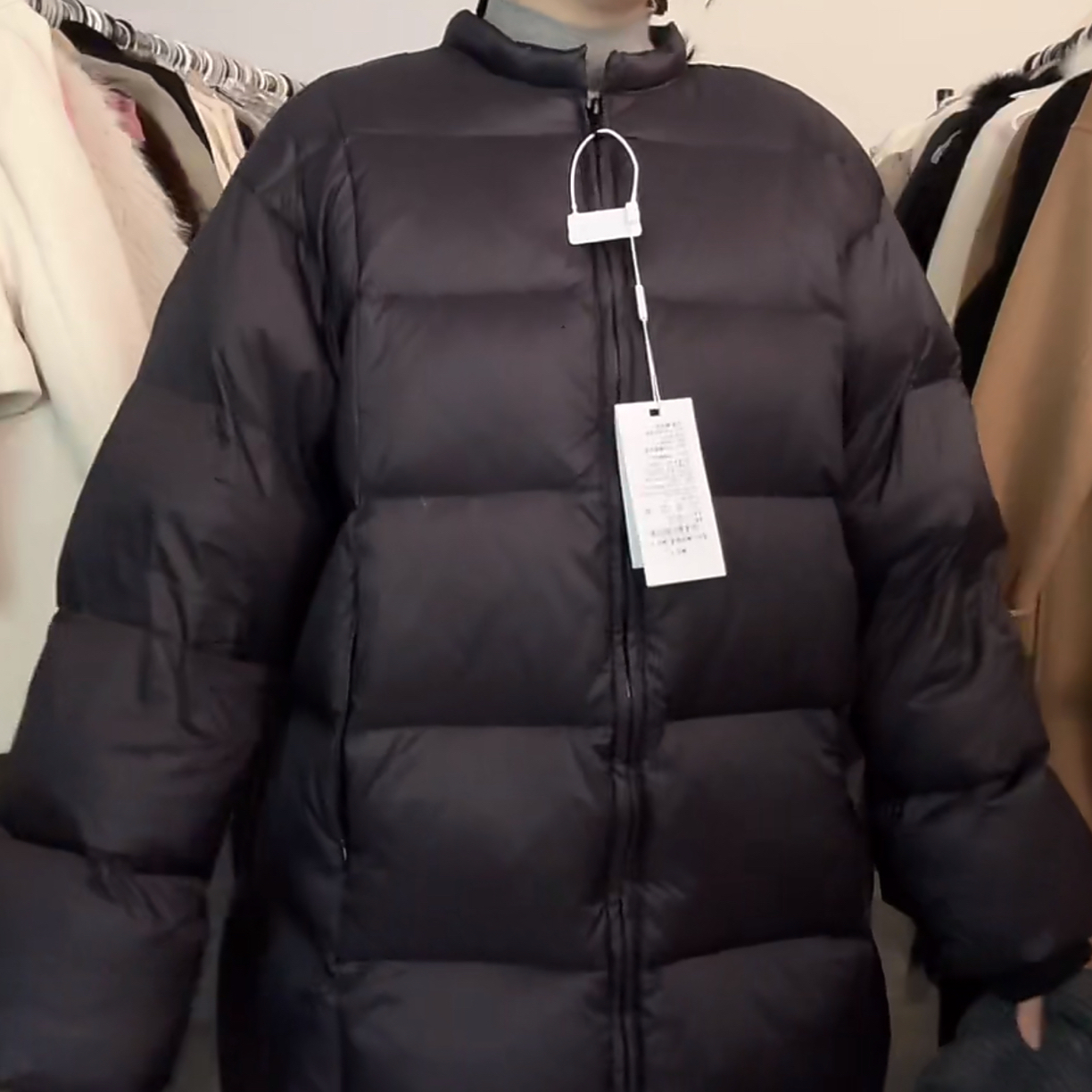 小橙子  杨*泡中长款宽松羽绒服（no退换）