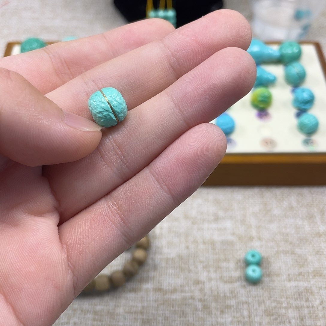 原生态湖北松配饰，直径10.5