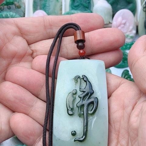 未镶嵌独山玉吊坠(不含链)茶***心