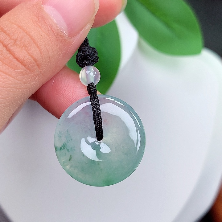 颈饰未镶嵌翡翠平安扣 22.8x4.3mm