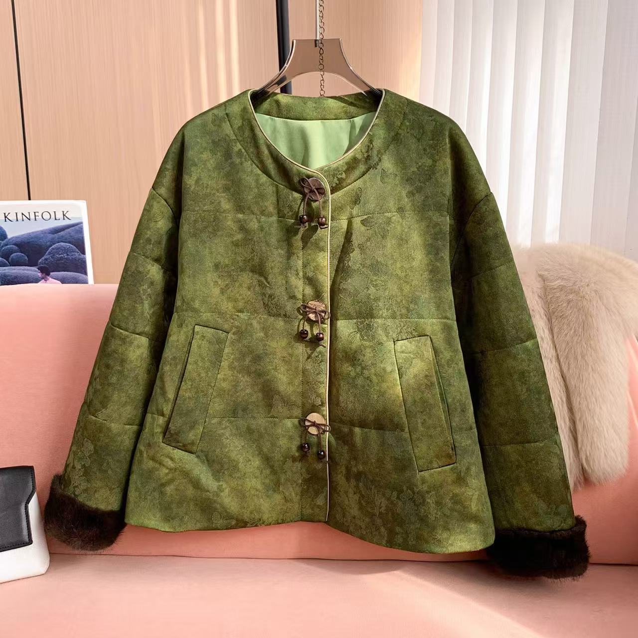 CHEN HENG 新中式国风提花夹棉外套（JJ）5012