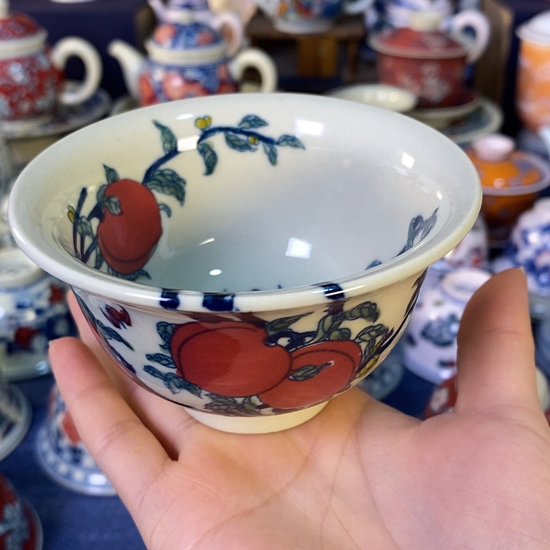 瓷片景德镇陶瓷茶杯1个