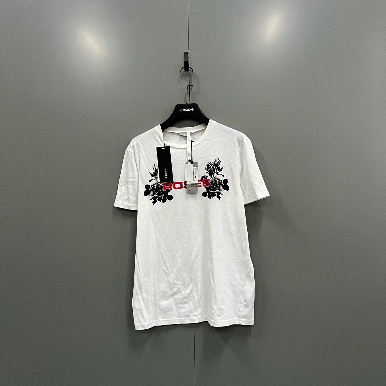 (ll) Dior 迪奥 玫瑰字母印花短袖 M码/95新/bc008431 瑕疵如图